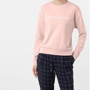 mango pink parisian top